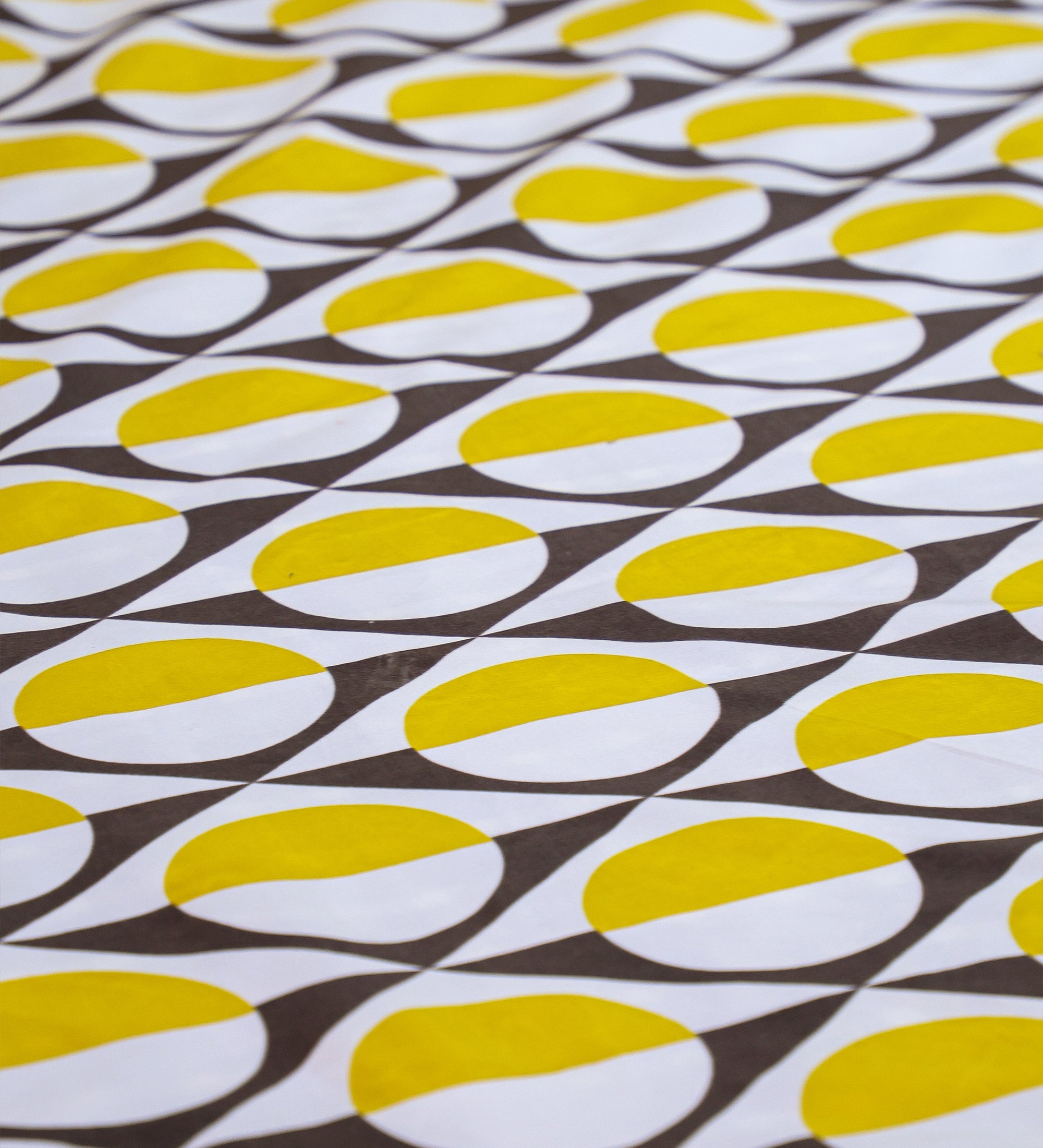 Yellow Aesthetic Cotton Double Bedsheet