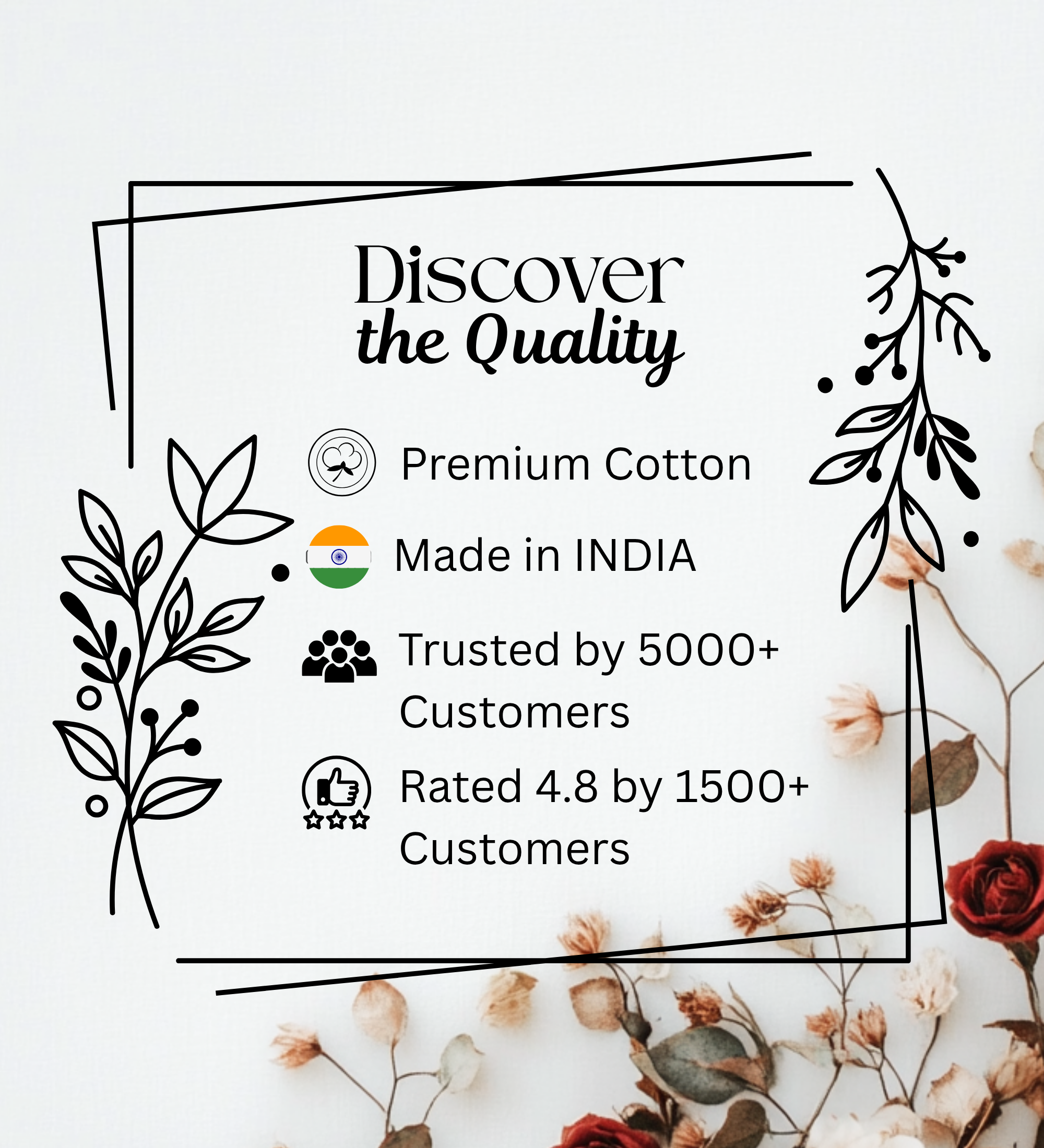 Premium Cotton Beige Blue Double Bedsheet